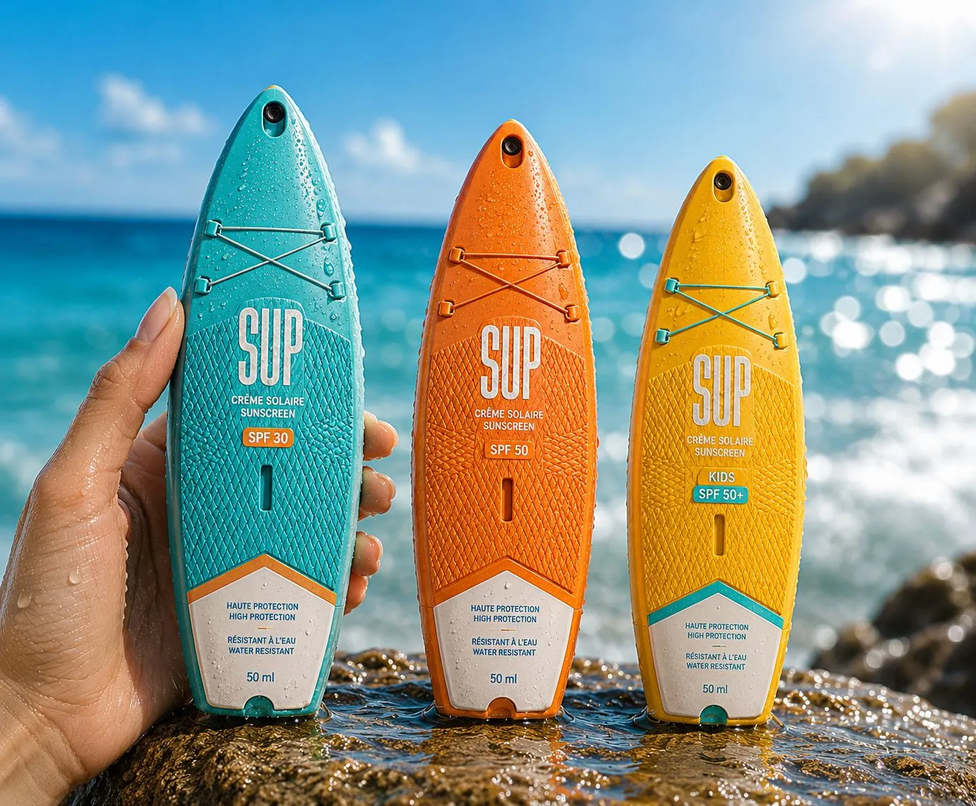 SUP Sunscreen — branding solaire lifestyle
