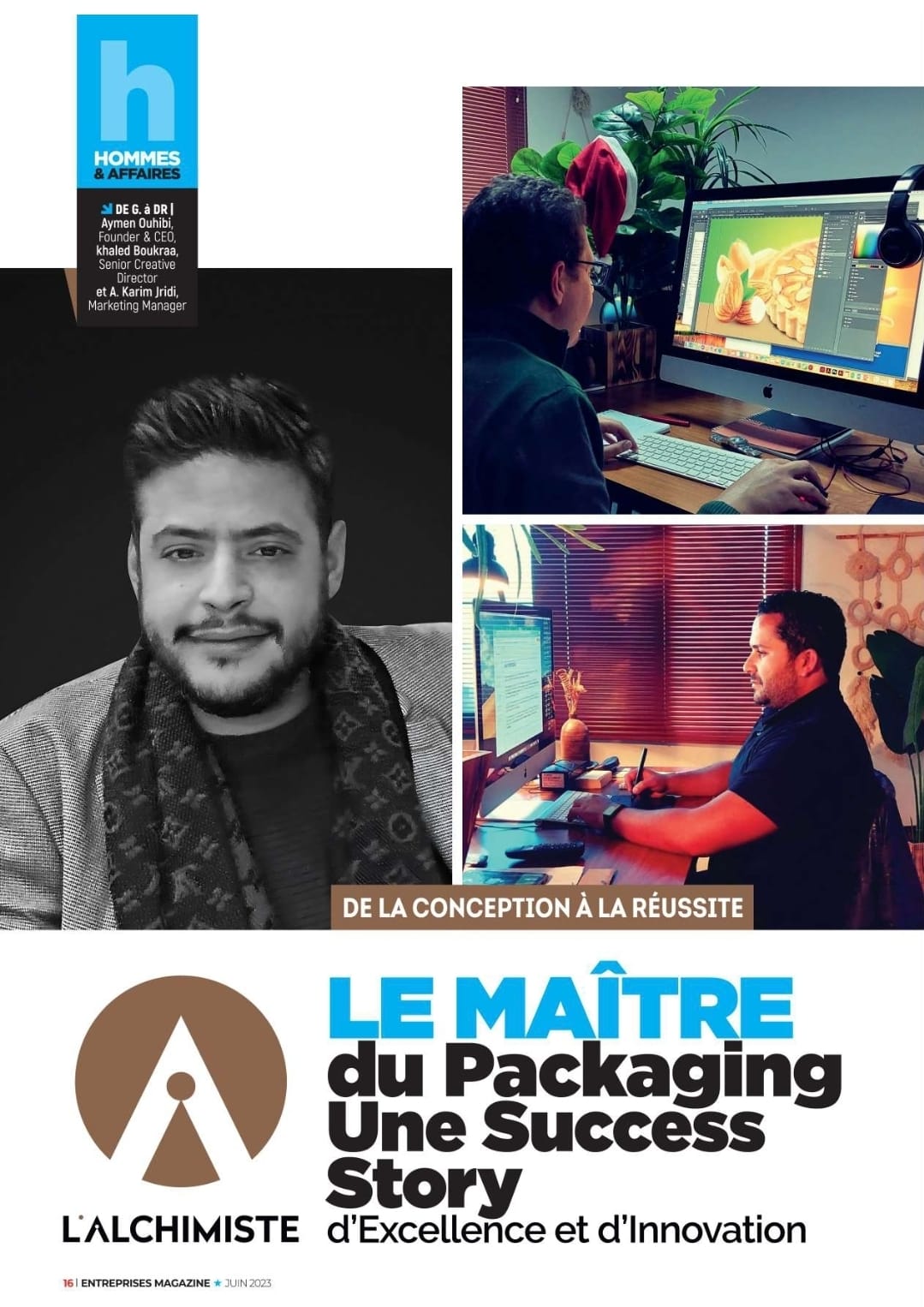 Le maître du packaging — L’Alchimiste Studio — presse et publications L’Alchimiste Studio Tunisie